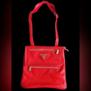 Prada Vibrant Red Messenger Bag